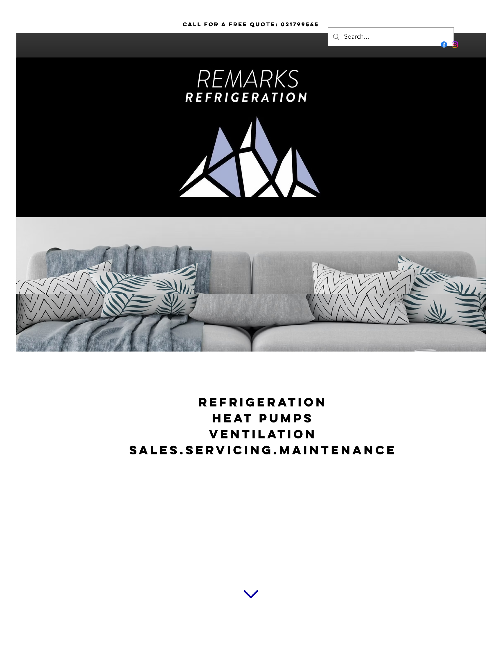 Before: Outdated Wix template